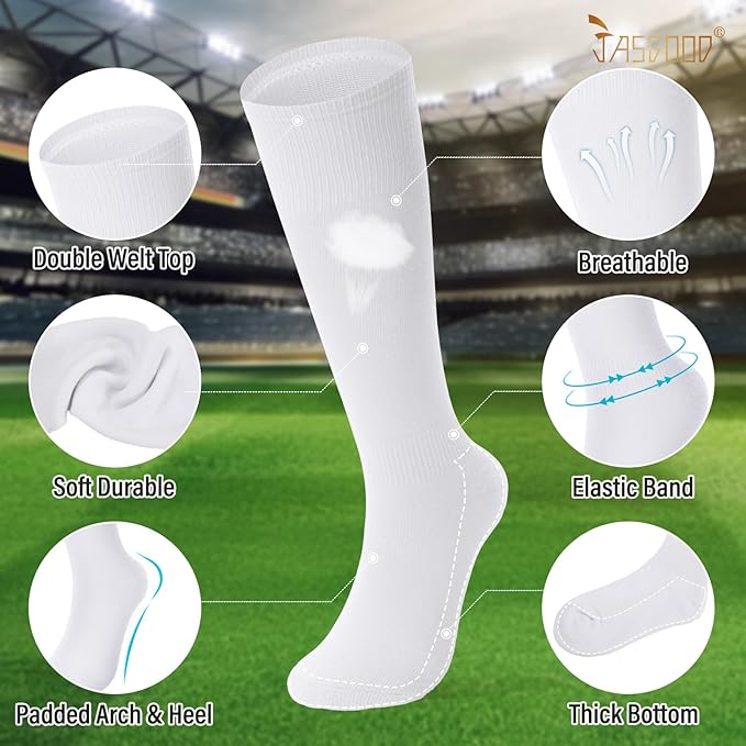 Baseball Socks and Belt for Youth Adult Softball Socks Combo Elastic Waist Belt for Men Kids Boys Girls Women JASGOOD