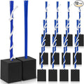 Shappy 12 Pieces Baseball Base Plugs with Tassel Heavy Duty Anchor Plugs for Baseball Field and Softball Accessories
