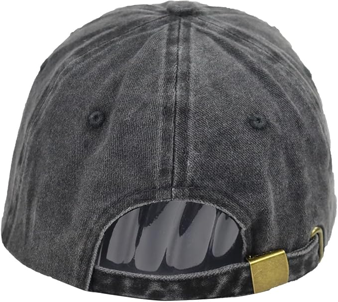 HHNLB Gym Hair Don't Care Hat, Adjustable Wash Cotton Embroidered Adjustable Baseball Cap for Women Men