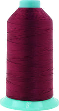 Mandala Crafts Bonded Nylon Thread Burgundy Heavy Duty Sewing Threads by MandalaCrafts