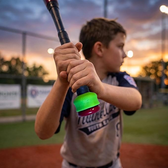 Grip-N-Rip Knob Stacker Choke-Up Ring for Baseball/Softball Bats Provides Choking Up Space & Relief from Bat Sting, Stackable for Custom Fit and Comfort