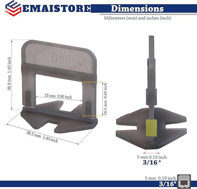 Tile Leveling System – 600 Tile Spacers – Compatible - Image 5