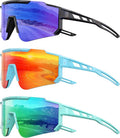 Kids Polarized Baseball Sunglasses - Youth Softball Cycling Sports Sunglasses for Boys Girls Ages 3-12 UV Protection