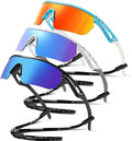 Kids Sunglasses Youth Baseball Sunglasses for Boys Girls 3-12 Polarized Softball Sports Goggles UV Protection