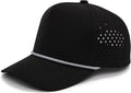 Funky Junque Performance Waterproof Golf Rope Hat – Cool Breathable Workout 5 Panel Snapback Cap for Men