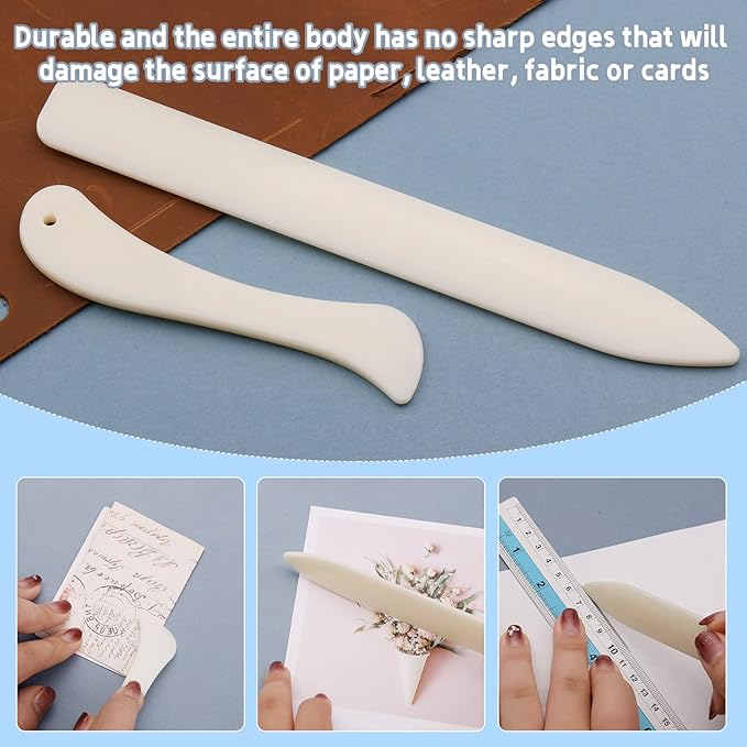 9 PCS Bone Folder and Scoring Tool Plastic Paper Folding Tool Bone Origami - Image 6