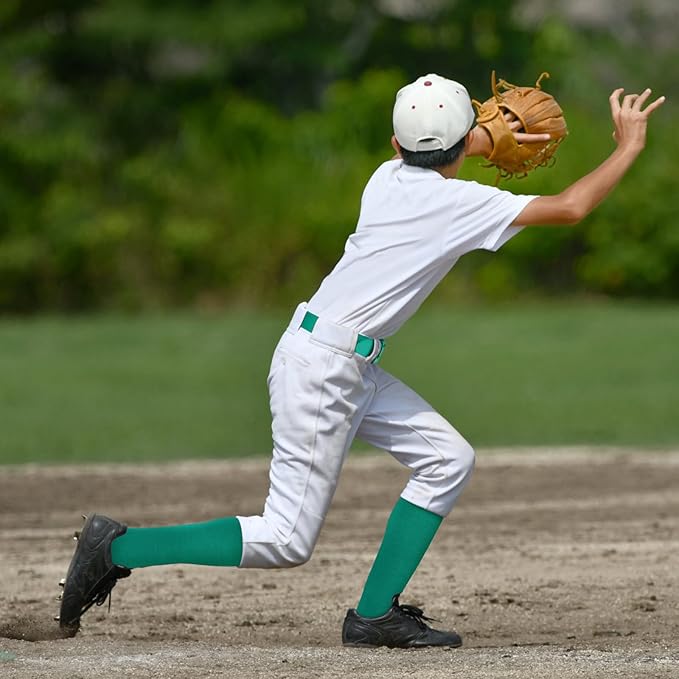 Haysandy Baseball or Softball Sock and Belt Combo Set 3 Football Baseball Socks with Softball Belt for Youth Boys Kids