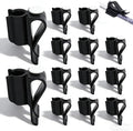POPETPOP Golf Club Bag Clips On: 14 Pack Plastic Putter Clamp Holder Organizer - Durable Golf Accessories for Men Women Golfer (Black)
