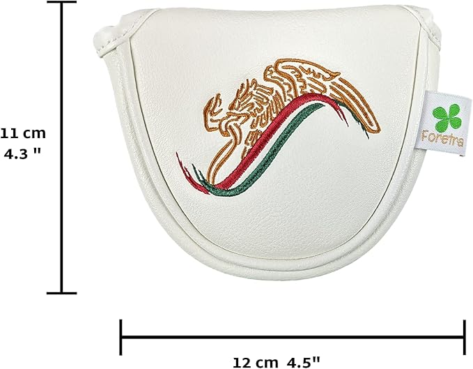 Foretra Mexico Driver Headcover Golf Club Covers Blade Mallet Putter Cover Alignment Stick Holder Hybrid Fairway Wood Head Cover Mexican Style Novelty Golf Accessories for Most Brands