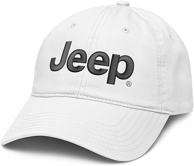 Jeep Cap Adjustable Puff Embroidered Baseball Hat