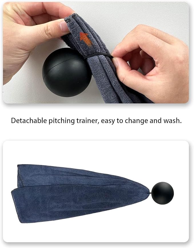 Baseball&Softball Pitching Towel Trainer for Fastball, Changeup, Curveball Precision and Power, Portable Versatile Drill Tool for Consistent Form and Performance Improvement