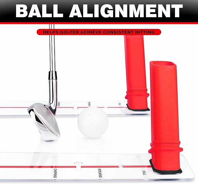 CHAMPKEY Magnetic Golf Swing Trainer - Swing Plane Training Aid - Improve Swing Accuracy and Skills for Indoor and Outdoor Training