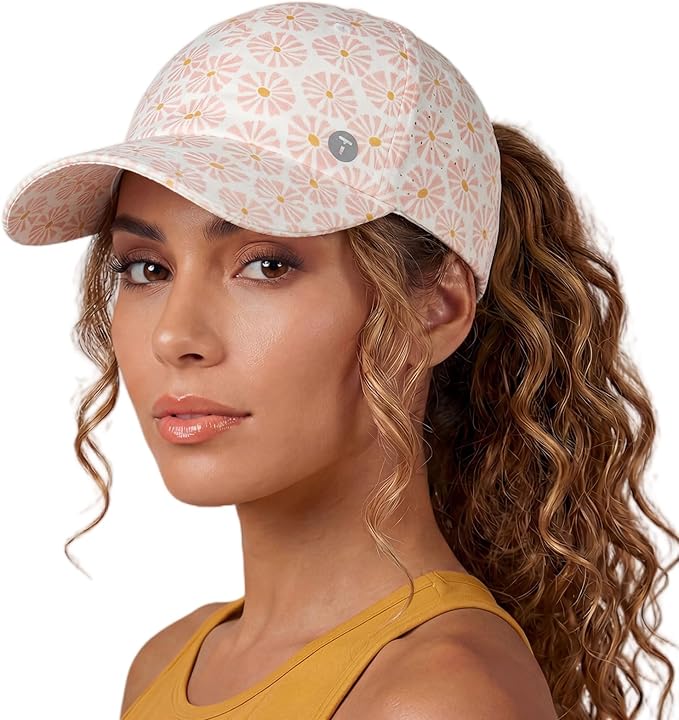 TOP-EX UVCOOLIX™ Cooling High Ponytail Everyday Sports Hat for Women, Breathable Running Golf Walking, UPF 50+ Foldable
