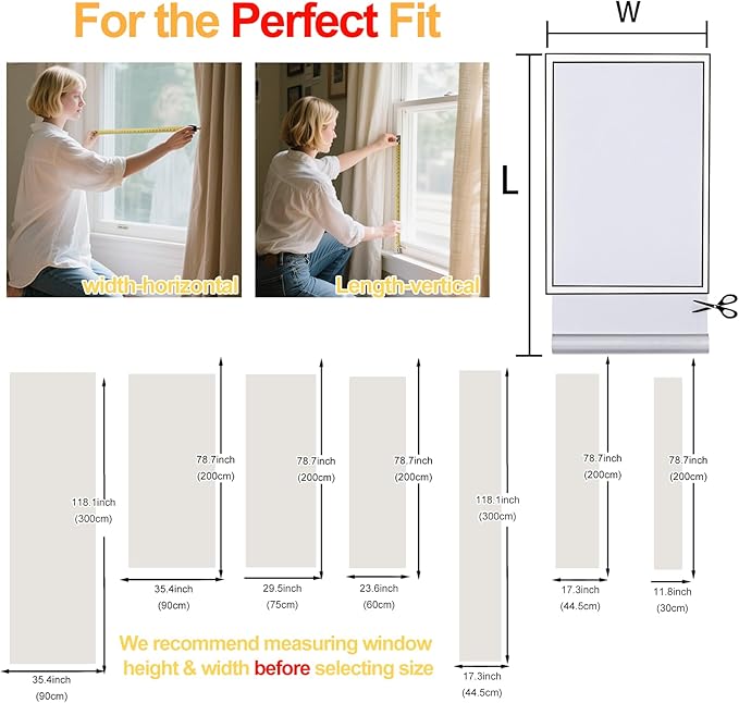 Window Privacy Film Decorative for Front Door, Bathroom Static Cling Stained - Image 4