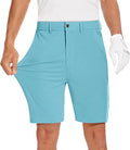 JWM Mens 7"/9" Stretch Golf Shorts - Lightweight Hybrid Casual Dress Work Flat Front Shorts with 5 Pockets Quick Dry UPF50