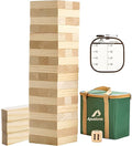 ApudArmis 54 PCS Tumble Timber Set, Pine Wooden Tumble Tower Game by ApudArmis
