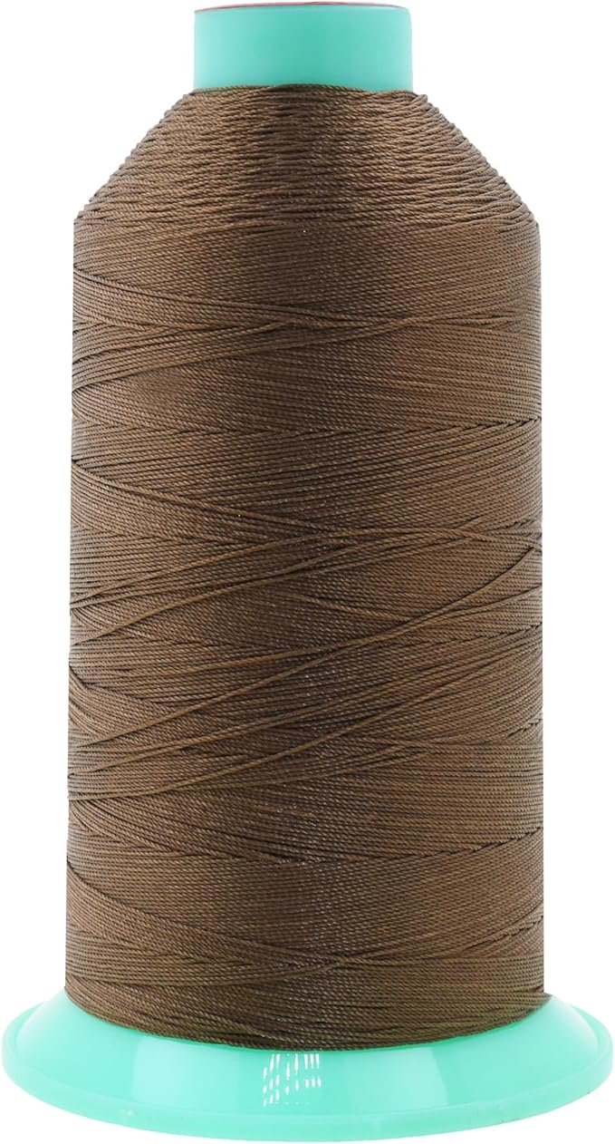 Mandala Crafts Bonded Nylon Thread Coyote Brown Heavy Duty Sewing Threads by MandalaCrafts