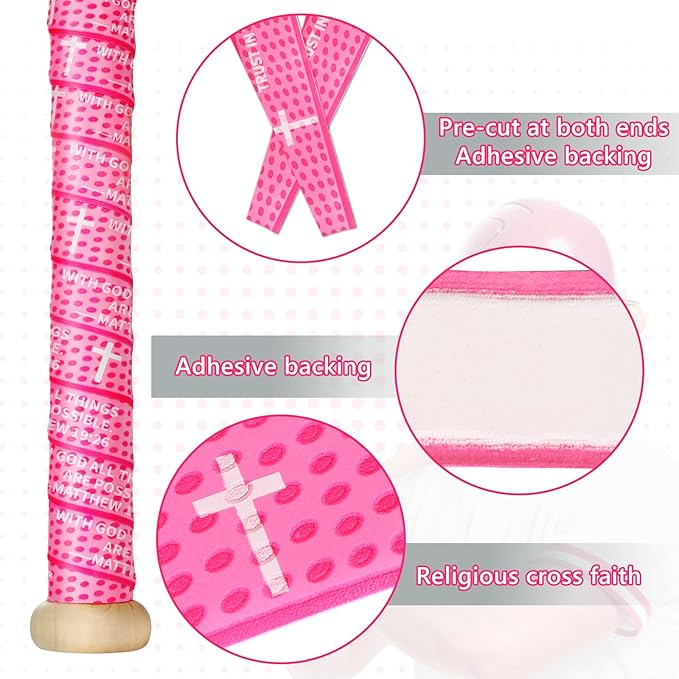 Eyourlife 2/4 Pack Baseball Bat Grip Bat Wraps for Baseball Lifestyle Softball Gifts Pro Feel Non-Slip Elite Batting Grip Tape for Bats Players