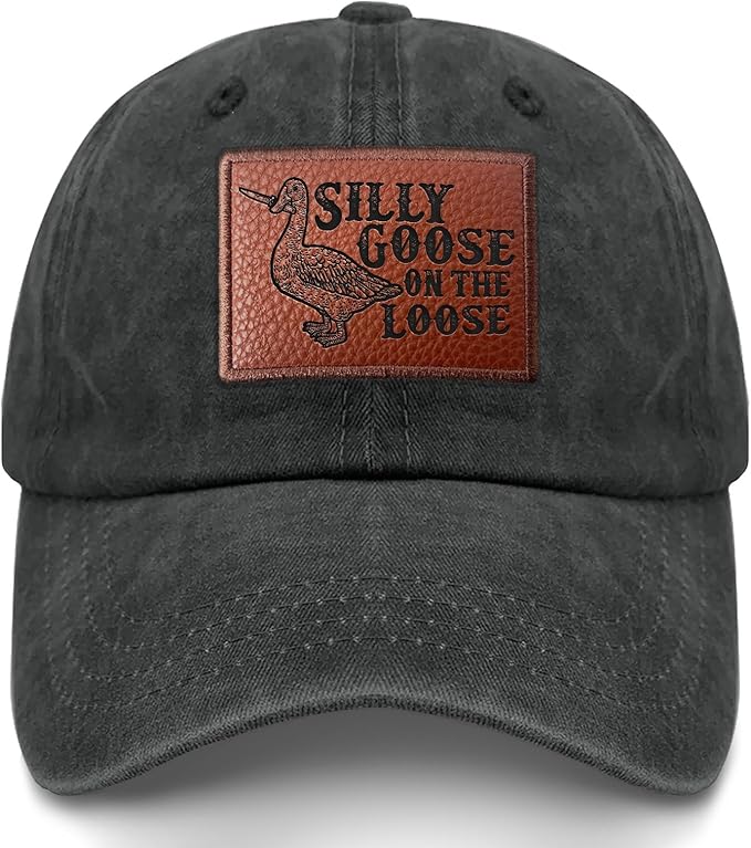 Funny Goose Hat Silly Goose On The Loose Hat Men Baseball Hats Funny Cap