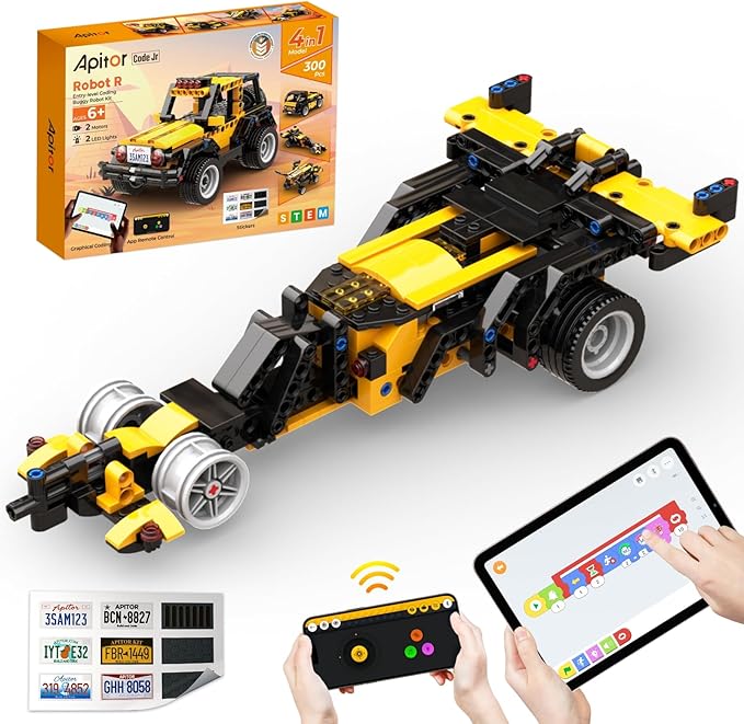 Robot R 4-in-1 Robot Building Kit, APP Remote Control STEM Coding Toys - Image 2