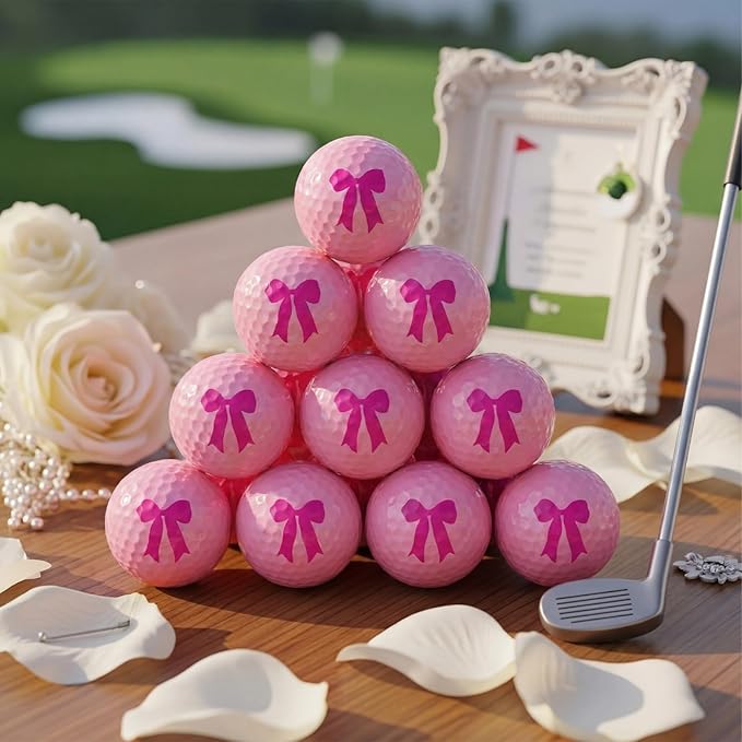 Jenaai 12 Pack Funny Golf Balls Easter Bunny Egg Colored Golf Balls Gifts, Novelty Coquette Weeding Sport Golfing Accessories for Men Women, Best Man, Bridesmaid