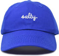 DALIX Salty Embroidered Cotton Beach Baseball Cap Adjustable Dad Hat Womens