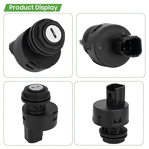 10L0L Golf Cart Ignition Key Switch for Yamaha G22 G29 Drive 2, OEM JW1-H2510-00, JU2-H2510-20 - 2 Position On/Off Replacement Ignition Switch with 2 Stander Keys for Gas 2005-UP Electric G29