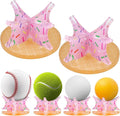 Ice Cream Baseball Holder for Balls - Novelty Baseball Display Stand for Souvenirs & Autographed Balls - Cute Desktop Baseball Case Decor for Boys Room & Kids Gifts, Single Ball Support
