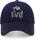 CHOK.LIDS Be Kind Trendy Womens Baseball Cap Unisex Fashion Cotton Polo Style Fun Inspirational Saying Seasonal Headwear