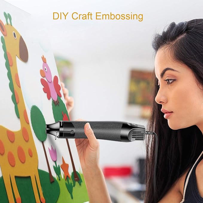 Heat Gun, Uptdae Version 110V 300W Mini Handheld Hot Air Gun - Image 5
