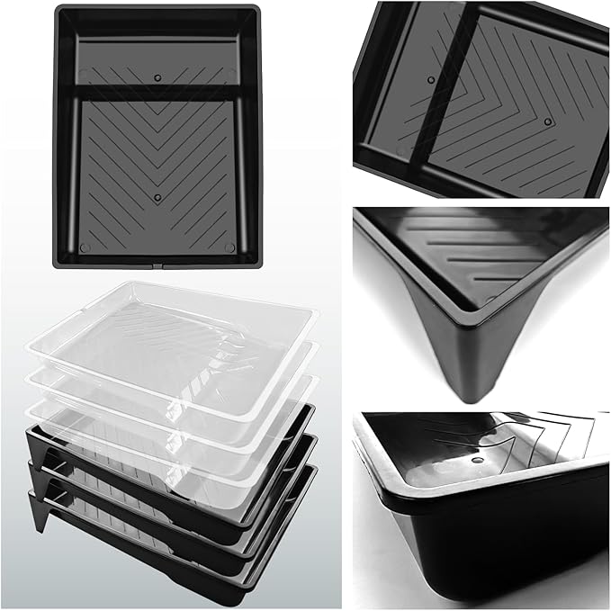 Great Andrew 6 Pack Paint Tray Liners 9 Inch, Paint Roller Trays, Paint Pan - Image 3