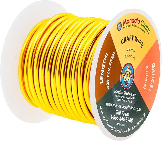 Mandala Crafts 8 Gauge Anodized Aluminum Craft Wire - Image 2