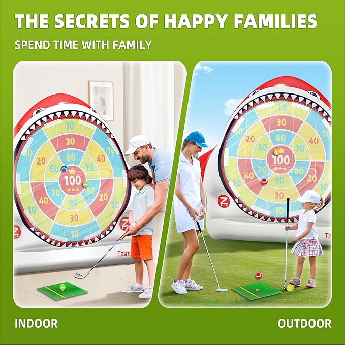 Inflatable Golf Game Set, Outdoor & Beach Golf, Party Darts and Indoor Darts - Image 6