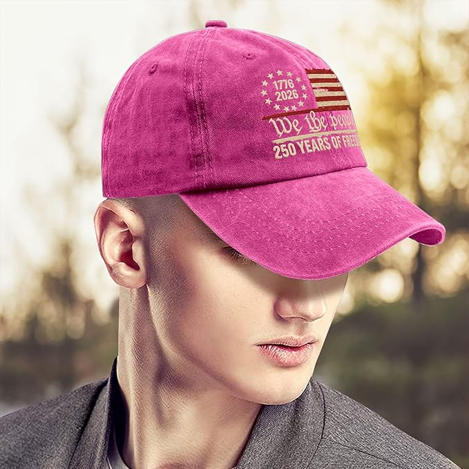 U.S. 250th Anniversary 250 Years Freedoms 1776-2026 Baseball Hats Funny