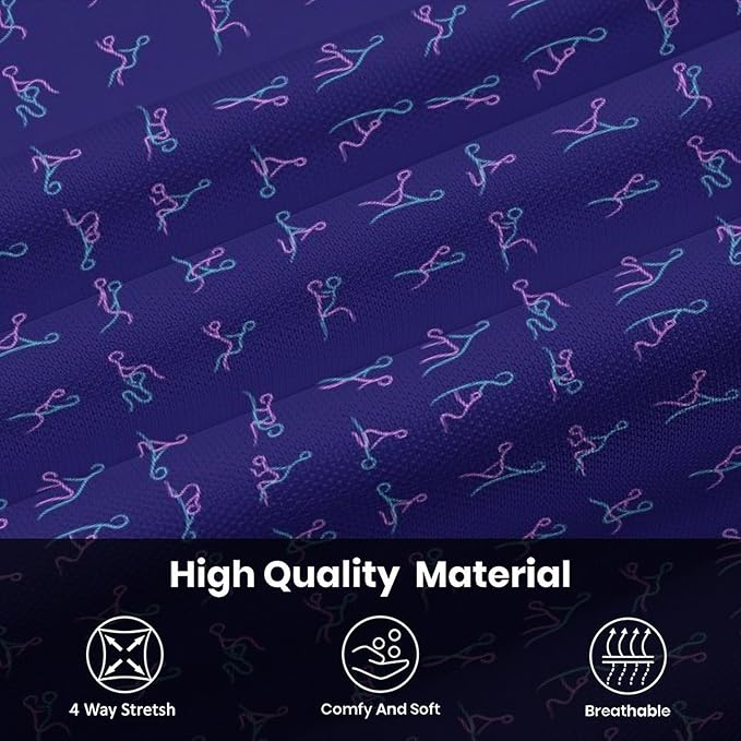 HUURAY Funny Golf Polos for Men Funny Print Short Sleeve Shirts Quick Dry Polo Shirts Hawaiian Shirt Performance Golf Outfits