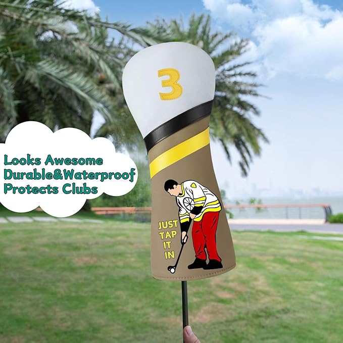 Funny Golf Putter Headcover, Perfect Golf Gift for Men and Women, Golf Accessories for Golfers