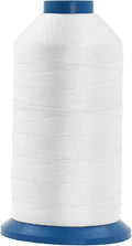 Mandala Crafts Bonded Nylon Thread White Heavy Duty Sewing Threads by MandalaCrafts