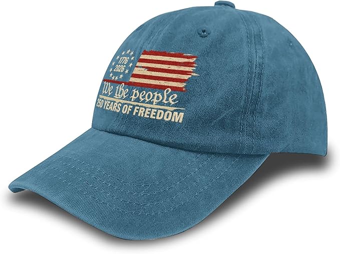 U.S. 250th Anniversary 250 Years Freedoms 1776-2026 Baseball Hats Funny