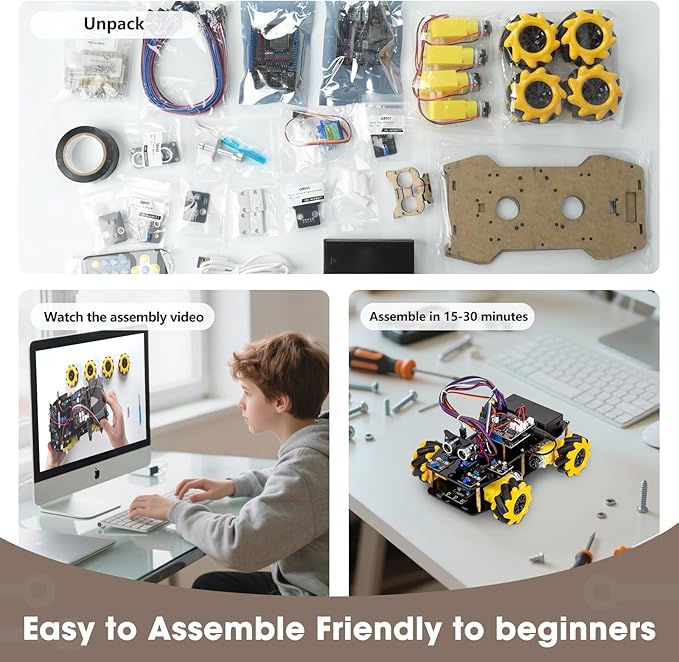 ACEBOTT Robot Kit, Robotics for Kids Ages 8-12 12-16, STEM Toys for Boys - Image 2