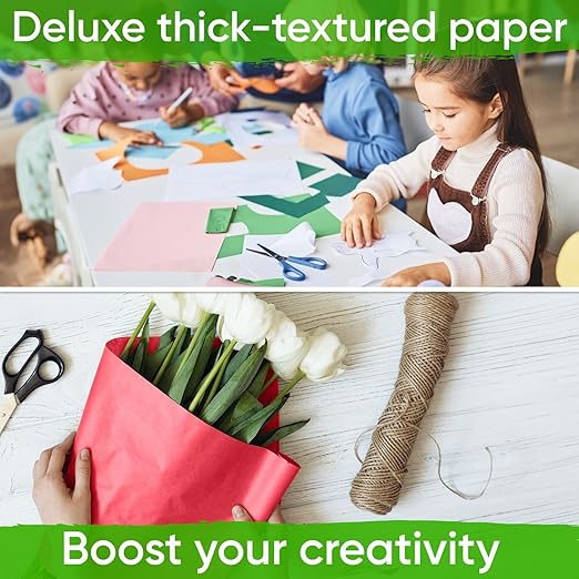 18" x 1200" Pack of 10 Rolls USA-Made Multi-Color Kraft Paper Rolls, 45 lbs/66 - Image 6