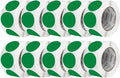 Perco Green 3-Inch Perforated Circle Dot Sticker Labels — 10 Rolls, 000 Round by Perco