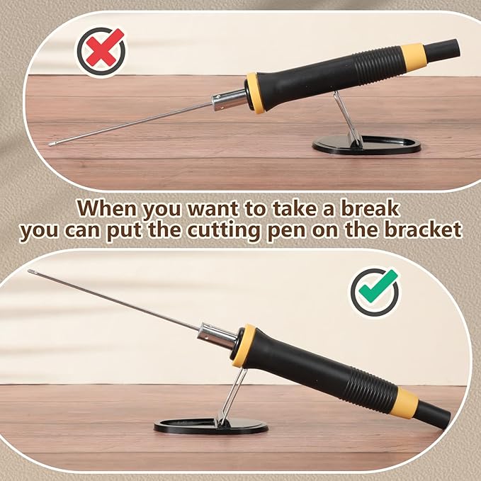 6 Pcs Foam Cutter Electric Hot Wire Cutter Pen Tools Kit, 110-220V/ 36W Digital - Image 4