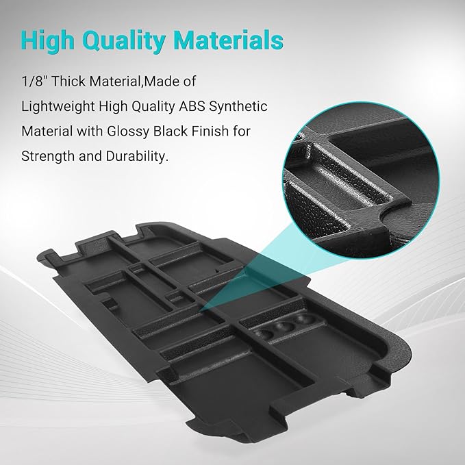 10L0L Golf Cart Under Seat Storage Tray Fits EZGO TXT, RXV, Club Car DS, Club Car Precedent, Yamaha G29, Electric Vehicle with Original Trojan Battery Underseat Organizer Container Holder Plate