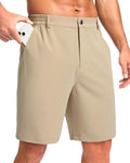 Pudolla Men's Casual Shorts 7"/9"/5" Lightweight Golf Shorts with 3 Pockets Stretch Quick Dry Comfy Work Shorts