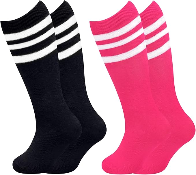 qikqik Toddler Soccer Socks Kids Soccer Socks Boys Baseball Sock Youth Football Sock Girls Softball Accessories Team Sports