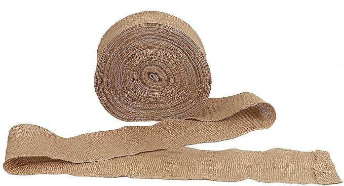 KINJOEK 5 Inch Wide 27 Yards Burlap Ribbon, Natural Jute Fabric Ribbon - Image 5