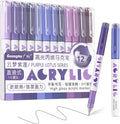 kander Direct Liquid Highlighter Acrylic Marker, 12 Colors Gel Pens by Unknown