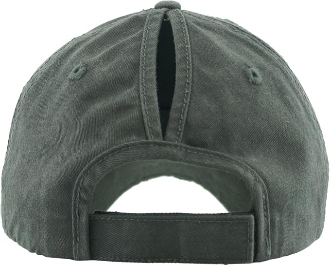 Classic Plain Ponytail Messy High Bun Headwear Adjustable Cotton Trucker Mesh Glitter Hat Baseball Cap
