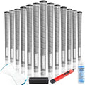 CHAMPKEY X-WEAVE Rubber Golf Grips 13 Pack with Full Repair Kits - Medium Lower Hand Golf Club Grips - Enhanced Grip and Traction Golf Grips for Men and Women