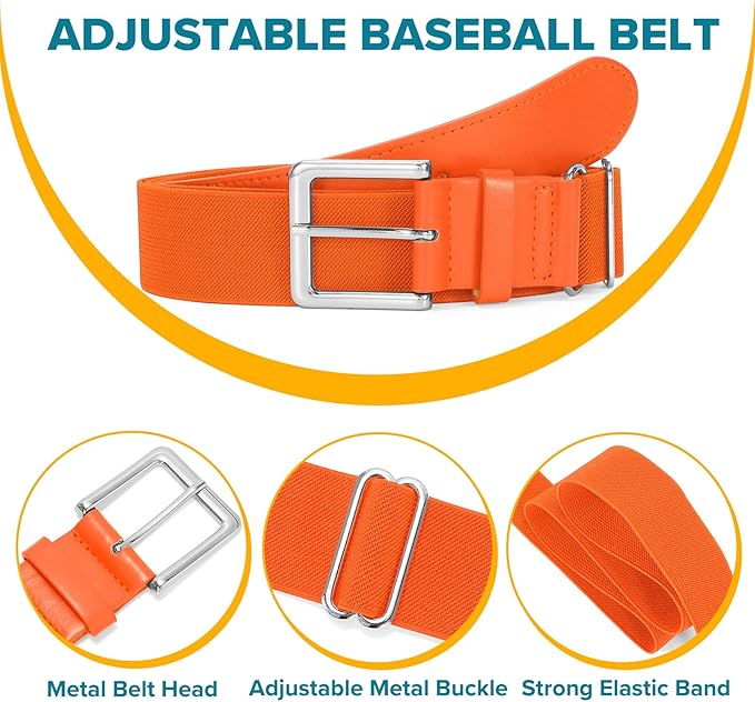 Baseball Socks and Belt Combo for Youth Adult - Softball Socks and Belt for Boys and Girls